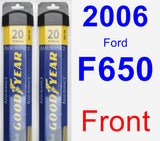 Front Wiper Blade Pack for 2006 Ford F650 - Assurance