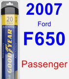 Passenger Wiper Blade for 2007 Ford F650 - Assurance