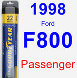 Passenger Wiper Blade for 1998 Ford F800 - Assurance