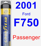 Passenger Wiper Blade for 2001 Ford F750 - Assurance