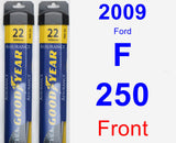 Front Wiper Blade Pack for 2009 Ford F-250 - Assurance