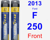 Front Wiper Blade Pack for 2013 Ford F-250 - Assurance