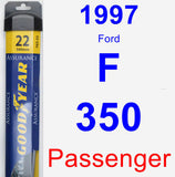 Passenger Wiper Blade for 1997 Ford F-350 - Assurance