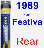 Rear Wiper Blade for 1989 Ford Festiva - Assurance