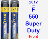 Front Wiper Blade Pack for 2012 Ford F-550 Super Duty - Assurance