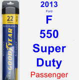 Passenger Wiper Blade for 2013 Ford F-550 Super Duty - Assurance