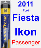 Passenger Wiper Blade for 2011 Ford Fiesta Ikon - Assurance