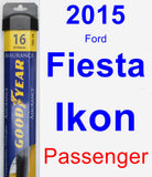 Passenger Wiper Blade for 2015 Ford Fiesta Ikon - Assurance