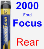 Rear Wiper Blade for 2000 Ford Focus - Assurance