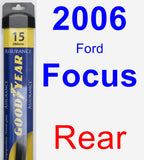 Rear Wiper Blade for 2006 Ford Focus - Assurance