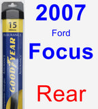 Rear Wiper Blade for 2007 Ford Focus - Assurance