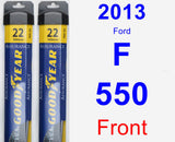 Front Wiper Blade Pack for 2013 Ford F-550 - Assurance