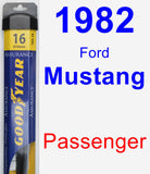 Passenger Wiper Blade for 1982 Ford Mustang - Assurance