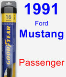 Passenger Wiper Blade for 1991 Ford Mustang - Assurance