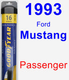 Passenger Wiper Blade for 1993 Ford Mustang - Assurance