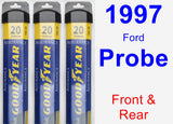 Front & Rear Wiper Blade Pack for 1997 Ford Probe - Assurance