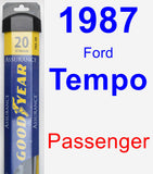 Passenger Wiper Blade for 1987 Ford Tempo - Assurance