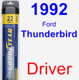 Driver Wiper Blade for 1992 Ford Thunderbird - Assurance