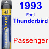 Passenger Wiper Blade for 1993 Ford Thunderbird - Assurance