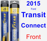 Front Wiper Blade Pack for 2015 Ford Transit Connect - Assurance