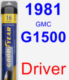 Driver Wiper Blade for 1981 GMC G1500 - Assurance