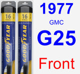 Front Wiper Blade Pack for 1977 GMC G25 - Assurance