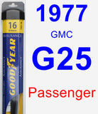 Passenger Wiper Blade for 1977 GMC G25 - Assurance