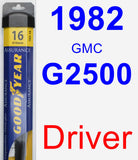 Driver Wiper Blade for 1982 GMC G2500 - Assurance