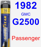 Passenger Wiper Blade for 1982 GMC G2500 - Assurance