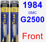 Front Wiper Blade Pack for 1984 GMC G2500 - Assurance