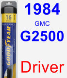 Driver Wiper Blade for 1984 GMC G2500 - Assurance