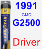 Driver Wiper Blade for 1991 GMC G2500 - Assurance