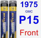 Front Wiper Blade Pack for 1975 GMC P15 - Assurance