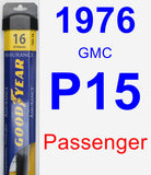 Passenger Wiper Blade for 1976 GMC P15 - Assurance