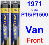Front Wiper Blade Pack for 1971 GMC P15/P1500 Van - Assurance