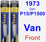 Front Wiper Blade Pack for 1973 GMC P15/P1500 Van - Assurance