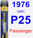 Passenger Wiper Blade for 1976 GMC P25 - Assurance