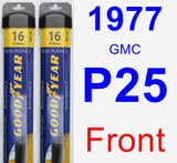 Front Wiper Blade Pack for 1977 GMC P25 - Assurance