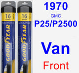 Front Wiper Blade Pack for 1970 GMC P25/P2500 Van - Assurance