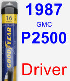 Driver Wiper Blade for 1987 GMC P2500 - Assurance