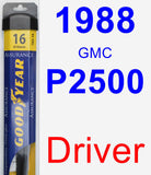 Driver Wiper Blade for 1988 GMC P2500 - Assurance