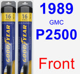 Front Wiper Blade Pack for 1989 GMC P2500 - Assurance