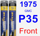 Front Wiper Blade Pack for 1975 GMC P35 - Assurance