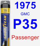 Passenger Wiper Blade for 1975 GMC P35 - Assurance