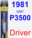 Driver Wiper Blade for 1981 GMC P3500 - Assurance