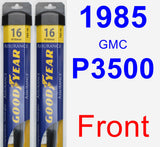 Front Wiper Blade Pack for 1985 GMC P3500 - Assurance