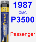 Passenger Wiper Blade for 1987 GMC P3500 - Assurance