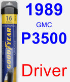 Driver Wiper Blade for 1989 GMC P3500 - Assurance