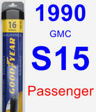 Passenger Wiper Blade for 1990 GMC S15 - Assurance