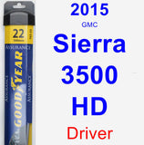 Driver Wiper Blade for 2015 GMC Sierra 3500 HD - Assurance